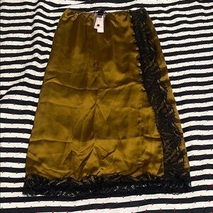 Victoria's Secret Mose Skirt with Black Lace Detail